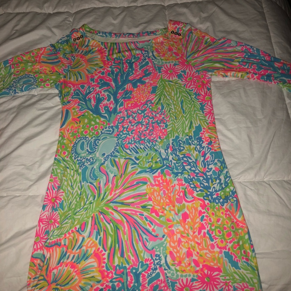 Lilly Pulitzer lovers coral size large dress. NWOT